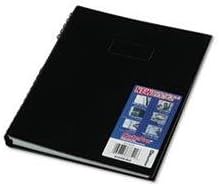 Notepro Notebook, 8-1/2 X 11, 150 Ruled Sheets, White Paper, Black Cover