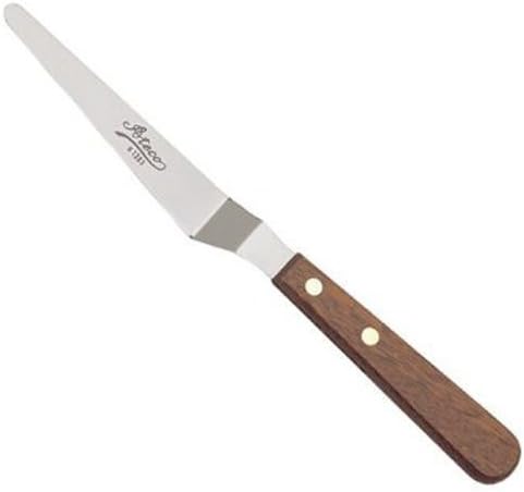 Cake Decorating Supplies Ateco 5" Tapered Offset Stainless Steel Icing Spatula - Cake Frosting Spreader