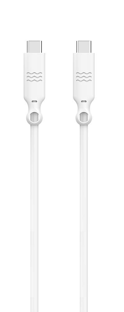 JUST GREEN Eco Cable USB C/C 3A 1.2 m White