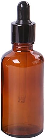 Flybuild® 5ml-100ml Mini Amber Glass Bottle Liquid Reagent Pipette Eye Dropper Empty Bottle (100ml)