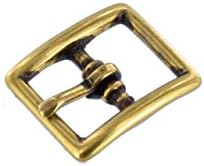 1097 1/2" Antique Brass, Center Bar Buckle, Solid Brass-LL