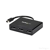 StarTech.com Mini DisplayPort to DisplayPort Multi Monitor Splitter - 3-Port MST Hub - mDP 1.2 to 3x DP MST Hub