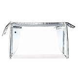 OVERMAL 1PC Clear Waterproof Storage Makeup Bags (Silver)