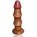 ke Penis Design Sex Toys Suction Cup Women Masturbation Couple Flirt(Brown)