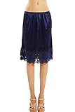 Double Lace Half Slip Satin Skirt Extender- 21