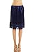 Double Lace Half Slip Satin Skirt Extender- 21