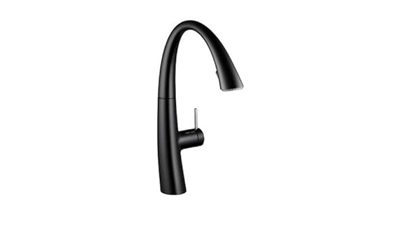Kwc Faucets 10 201 102 106 Zoe Pull Down Kitchen Faucet Black