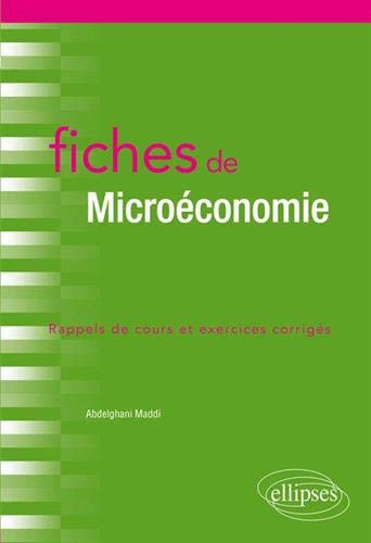 Fiches de Microéconomie by 
