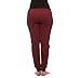 [E177P-BG-M] Coco-Limon Fleece Womens Jogger, Long, Zipper Pockets,Burgundy,Medium