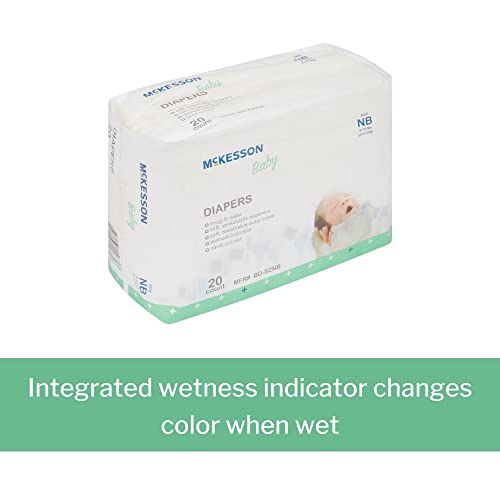 McKesson Baby Diapers for Newborns Disposable, Breathable, Navel Cut