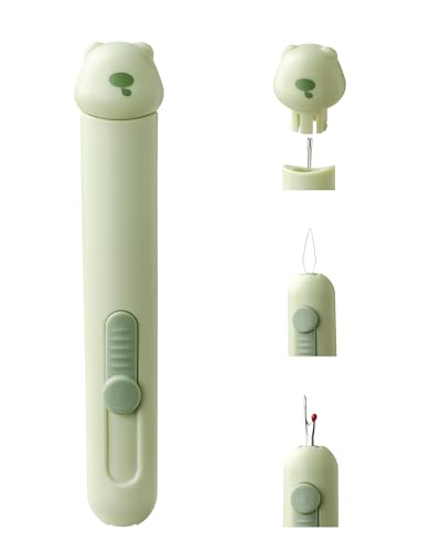 Upgrade 3 in 1 Automatic Needle Threader Seam Ripper Tool with Needle Storage, Multifunctional Quilting Supplies for Threading, Stitch Remover & DIY Sewing Projects
