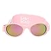 Baby Solo Original Baby Sunglasses Safe, Soft, & Adorable Durable Case Included (0-36 Months, Matte Pink Frame Rose Gold Mirror Lens)