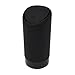 Cevillo Mini Trash Can with Lid for Car Cup Holder | Washable Silicone Automotive Kitchen and Office Mini Dust Holder Litter Rubbish Bin (Black)