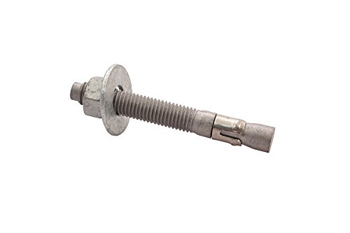 Wej-It Ankr-TITE ATG Wedge Anchor, Carbon Steel, Galvanized Finish, Meets QQZ-325Z Type II Class 3 and GSA FFS-325 Group II Type 4 Class 1 Specifications, 5/8