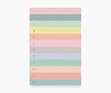 Rifle Paper Co. Numbered Color Block Large Memo
