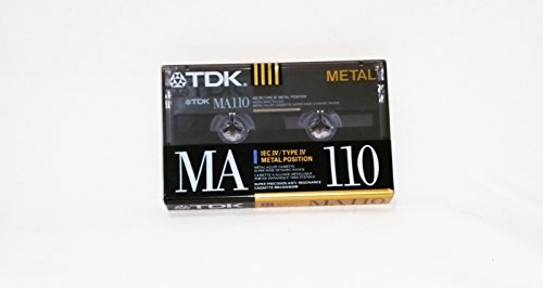 TDK MA110 Metal Biased Metal Alloy 110 Minutes Cassette Tape