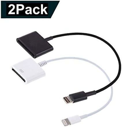 8P to 30P Adapter, 2Pack 8P to 30P Charge & Sync Cable Adapter Converter for Phone X/8/7/7 Plus/6s/6s Plus/6/6 Plus/SE/5s/5c/5 (2pack)