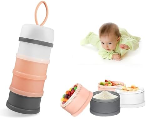 Formula Powder Container With Divider Joyzzz Formula Dispenser, 4 Layers Portable Milk Powder Container, Baby ...