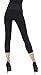 D&K Monarchy Black Plus Sized Capri Leggings