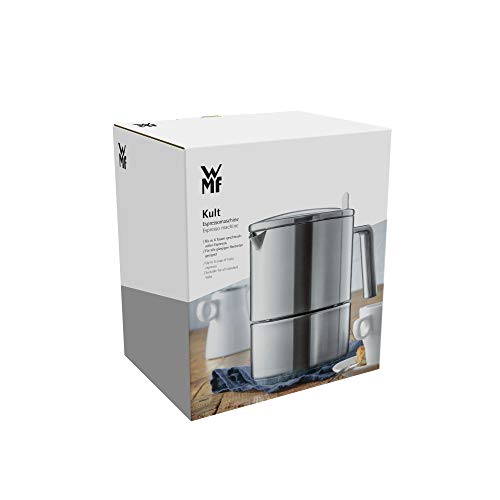 WMF Kult Espressokocher Induktion 300ml, Espressomaschine für 6 Tassen, Cromargan Edelstahl mattiert… – Bild 4