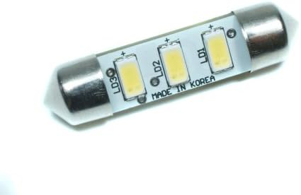 Kolite 1 Pcs 36mm 1.50" Festoon LG 5630 SMD 1.5W LED Cool White 6000K 12V 100 Lumen