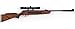 Hatsan 1000X Spring Striker Combo Air Rifle.22 Caliber, Wood