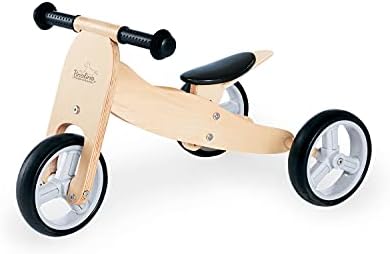 Andador para Bebé 'Charlie', de madera, convertible en 4 posiciones, sillín regulable en altura en 6 posiciones, para niños a partir de 1,5 años, naturaleza