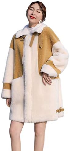 OUYe Boa Blouson, Women’s Boa Jacket, Fleece, Coat, Boa Coat, Long Coat, Jacket, Autumn/Winter, Outerwear, Loose, Fluffy, Fluffy, Warm, Coordination, Fashion