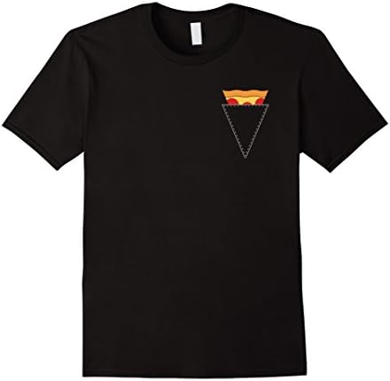 Men's Pizza Pocket T Shirt Medium Black