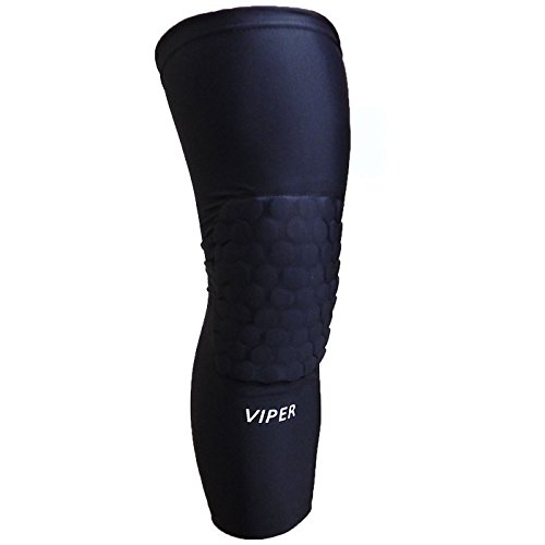 VIPER Compression Sleeve Knee Pads HyperFlex Padding, TruCore 3Layer Wicking, Non Slip Inner