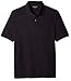 Amazon Essentials Men's Regular-Fit Cotton Pique Polo Shirt (Available in Big & Tall), Black, Small