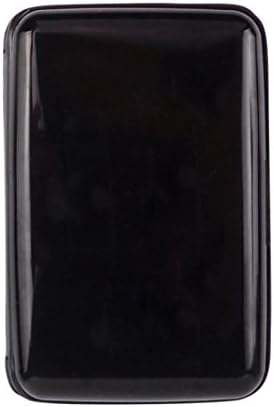 YCXZTC Mens Business Waterproof ID Credit Card Wallet RFID Blocking Card Holder Plastic Pocket Case (11cm7.5cm, Black)