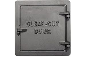 US Stove Company COD8 Natural Organic Chime Clean Out Door, 8"