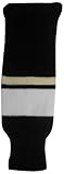 DoGree Hockey Pittsburgh Penguins Knit Hockey Socks, Black/Beige/White, Youth/20-Inch