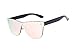 GAMT Rimless Wayfarer Sunglasses Futuristic Shield Mirrored Design