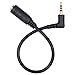 Warmstor 2 Pack Gold Plated 4-Pole 2.5mm Male to 3.5mm (1/8 inch) Female Stereo Audio Jack Adapter Cable 90 Degree Connector Only Support Speaker for Smartphone, Tablet, PC, MP3 and More