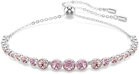 Amazon.com: Swarovski Matrix Tennis Bracelet, Green and Clear