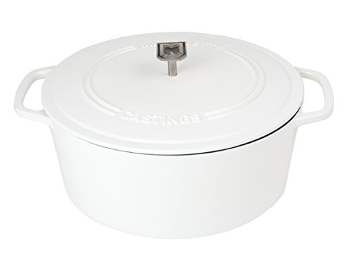 Click Here to See More Images Marquette Castings 4 qt. Cast Iron Dutch Oven (Matte White)