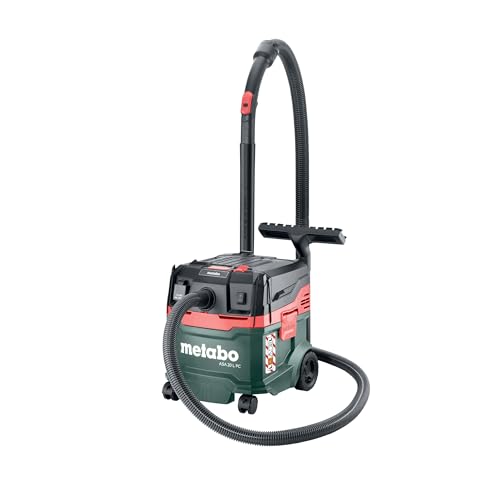 metabo Allessauger ASA 20 L PC -1200 W, 20 l Behälter, Staubklasse L - Nass-/Trockensauger mit integrierte Filterabreinigung, Gerätesteckdose, Antista