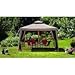 Sunjoy 10'x10' Hampton Softtop Steel Gazebo with Netting primary