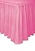 Unique Premium Hot Pink Solid Plastic Table Skirt (29