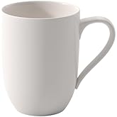 Villeroy & Boch For Me Collection Coffee Mug, Premium Porcelain, Made in Germany, 9.5 oz Capacity, 3 in Diameter, Rich Creamy White