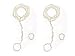 JKLcom Pearl Anklet Chain Pearl Barefoot Foot Jewelry Foot Jewelry Ankle Bridal Bracelet Women Barefoot Sandals Beach Wedding ,1 Pair( (Color 2)