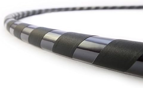 Canyon Hoops Weighted Hula Hoop for Exercise and Fitness - MADE IN USA (Onyx, Regular Adult 42")