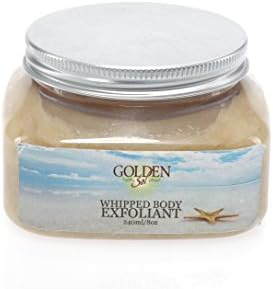 Bon Vivant Salon Organic and Natural Whipped Body Scrub with Olive Oil by Golden Sol (8oz) has Aloe - Coconut Oil - for Perfect Glowing Skin