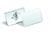 Durable Office Products Click-Fold Convex Badges (821419), Transparent, Pack of 25