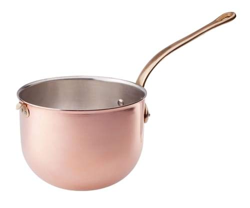 Pentole Agnelli Copper Tinned For Baine - Marie, Diameter 18 Cm., Colour - Copper/Silver