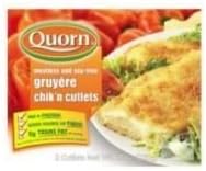 Quorn Foods Gruyere Chicken Cutlet, 7.76 Ounce -- 10 per case.