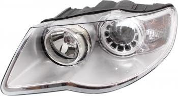 VW TOUAREG 08-10 HEAD LAMP Left Driver Side, Assembly, Halogen