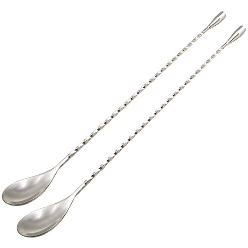 image for GFDesign 12“ Extra Long Cocktail Mixing Spoon Set Food-Grade 18/8 St
